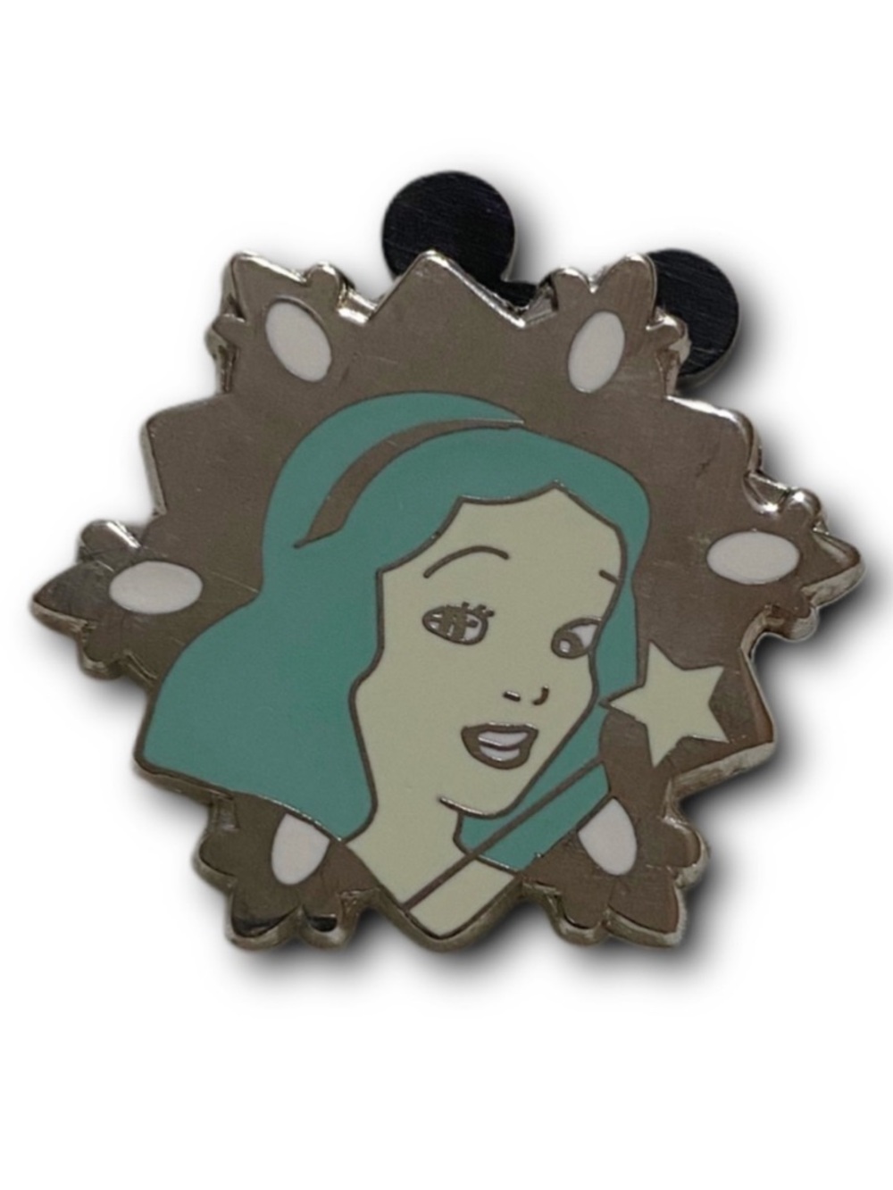 Disney, Blue Fairy 2007 Snowflake Disneyland Authentic Trading Collectible Lapel